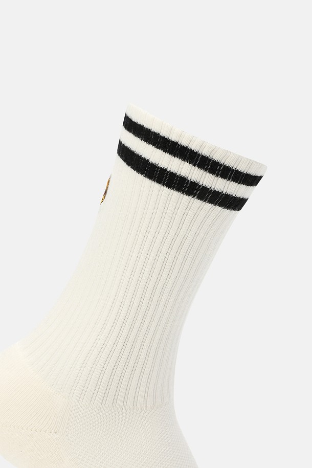 코오롱스포츠-용품 양말-[Seoul Exclusive] 남녀공용 자수 크루 삭스