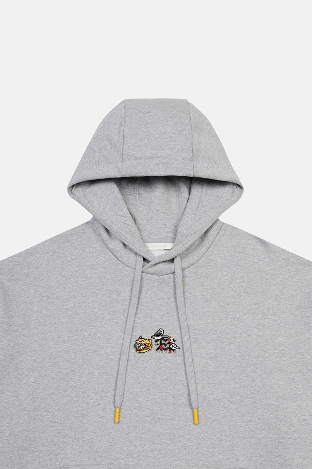 코오롱스포츠-의류 상의-[Seoul Exclusive] 남녀공용 스웻 그래픽 후드 긴팔 티셔츠