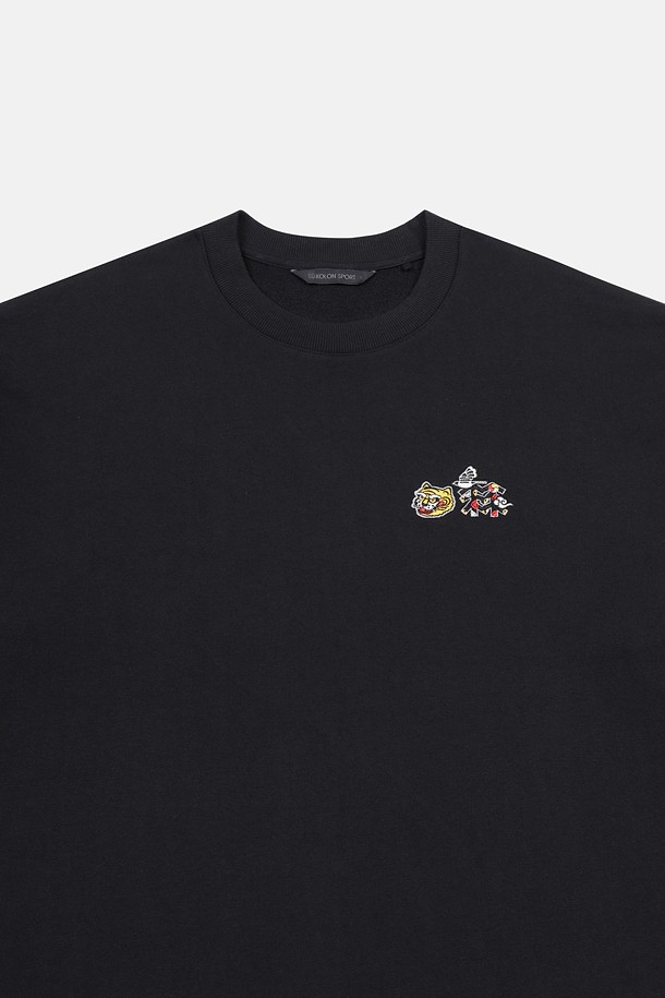 코오롱스포츠-의류 상의-[Seoul Exclusive] 남녀공용 스웻 그래픽 라운드넥 맨투맨