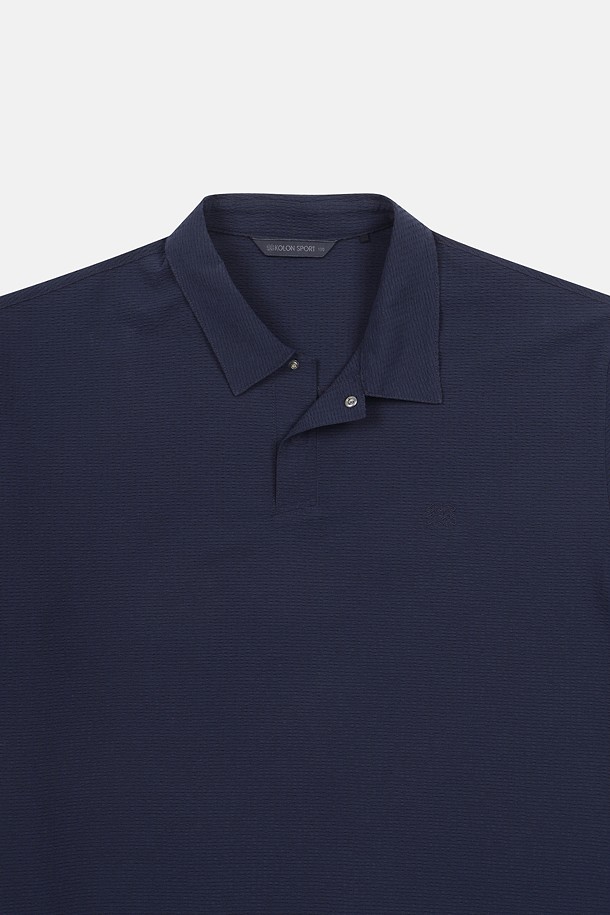 코오롱스포츠-의류 상의-남성 시어서커 폴로 반팔 티셔츠 (SET-UP)