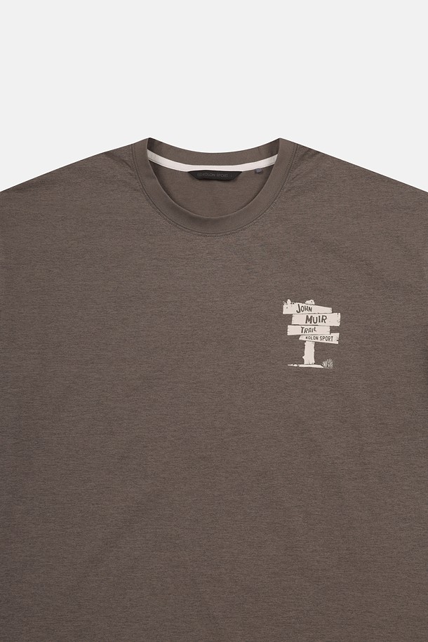 코오롱스포츠-의류 상의-남녀공용 GO WILD 그래픽 라운드넥 반팔 티셔츠