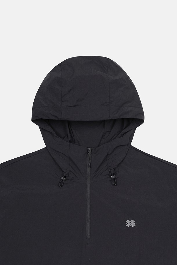 코오롱스포츠-의류 상의-남성 데이팩 루즈핏 후드 반팔 아노락