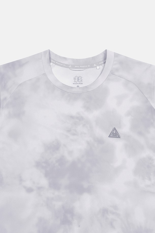 코오롱스포츠-의류 상의-[TRAIL] 남성 프린트 라운드넥 슬리브리스