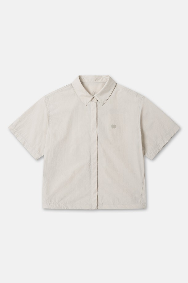 코오롱스포츠-의류 상의-여성 데이팩 크롭 반팔 셔츠