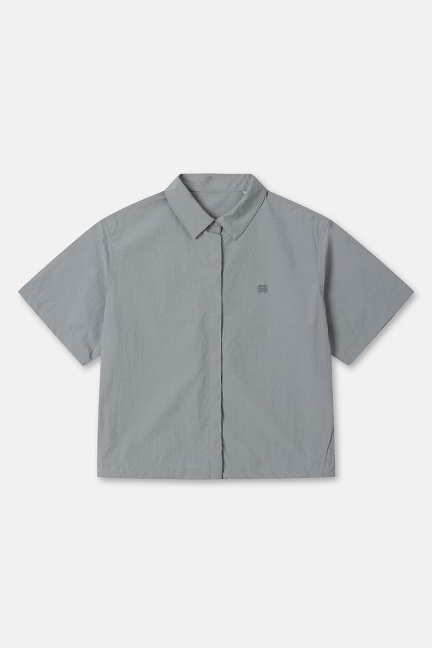 코오롱스포츠-의류 상의-여성 데이팩 크롭 반팔 셔츠