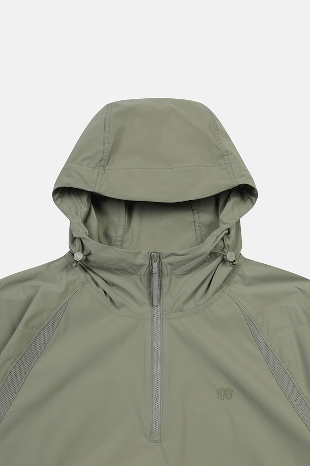 코오롱스포츠-의류 상의-여성 솔라이트 UV 하이브리드 반팔 아노락