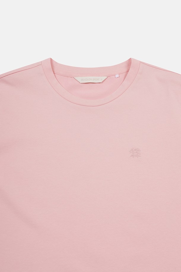 코오롱스포츠-의류 상의-여성 모스플렉스 소로나 와펜 라운드넥 반팔 티셔츠