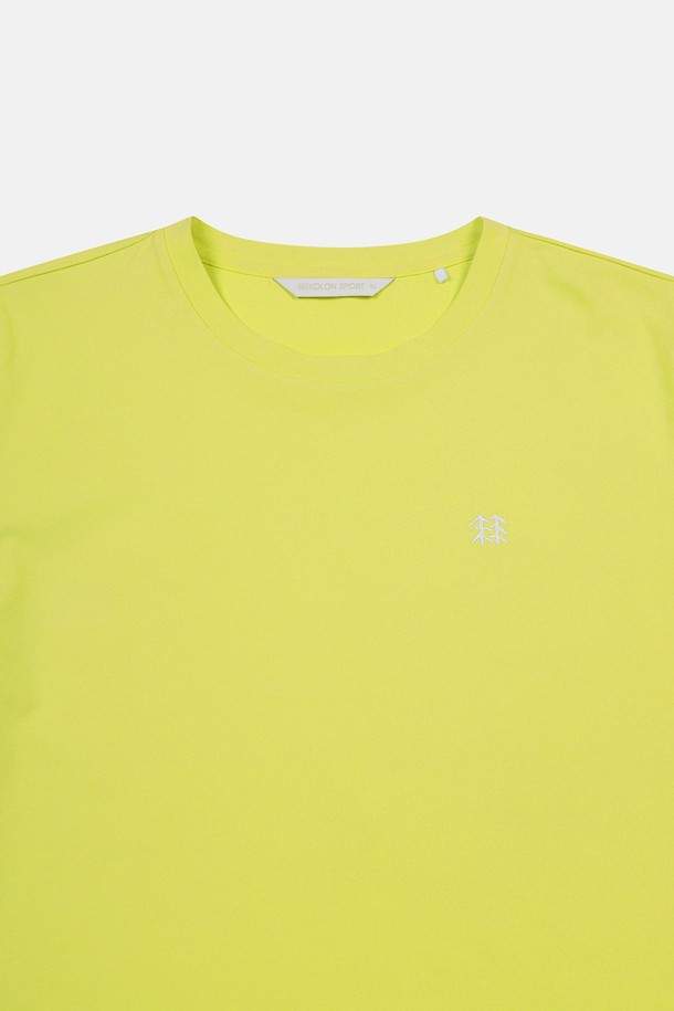 코오롱스포츠-의류 상의-여성 모스플렉스 소로나 와펜 라운드넥 반팔 티셔츠