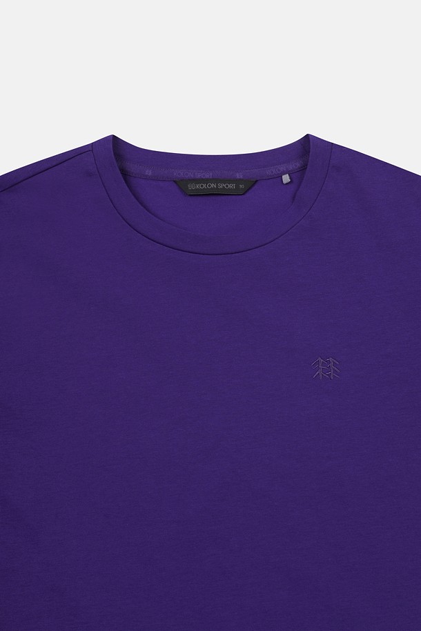 코오롱스포츠-의류 상의-여성 모스플렉스 소로나 와펜 라운드넥 반팔 티셔츠