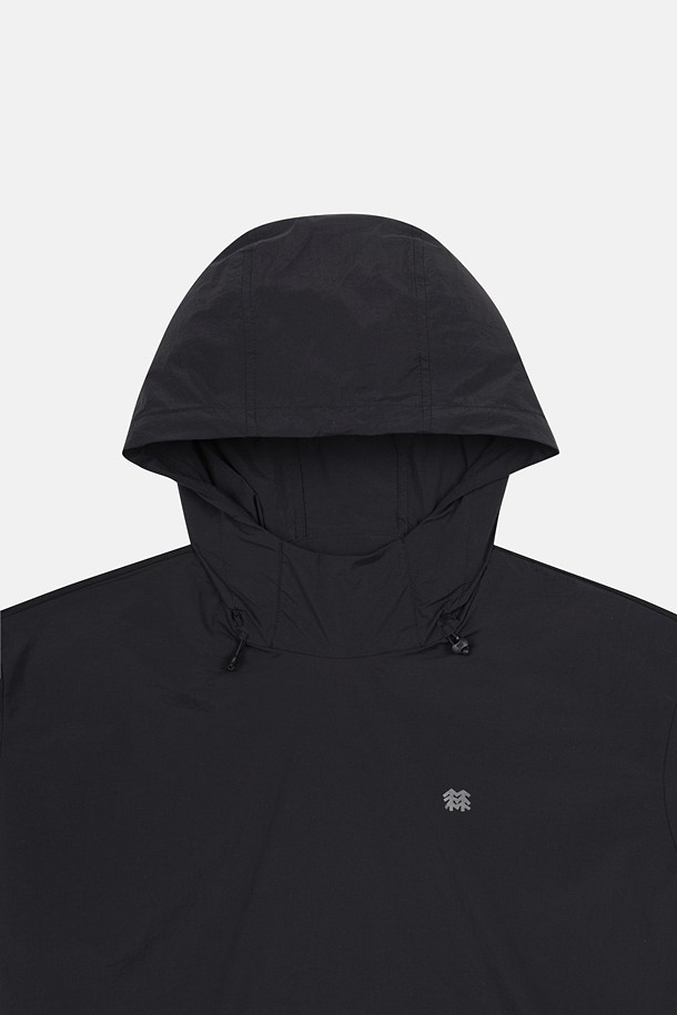 코오롱스포츠-의류 상의-여성 데이팩 루즈핏 후드 반팔 아노락