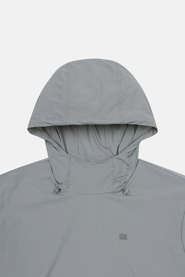 코오롱스포츠-의류 상의-여성 데이팩 루즈핏 후드 반팔 아노락