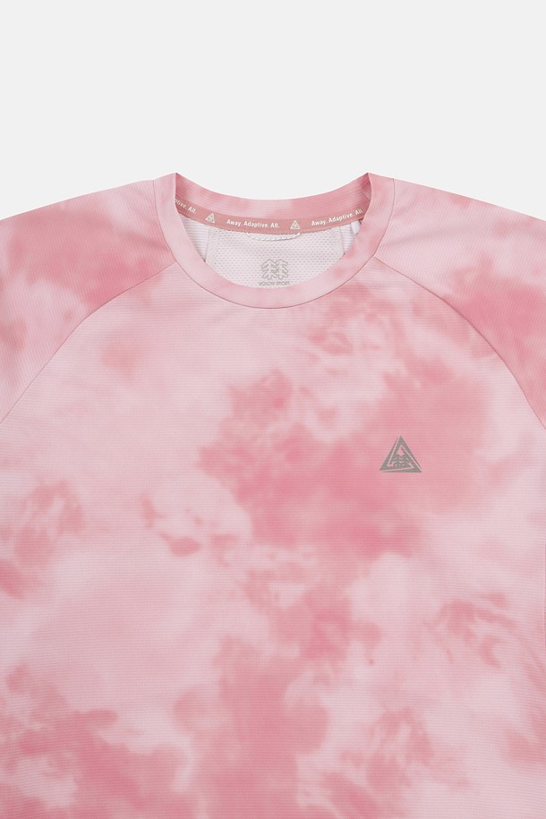 코오롱스포츠-의류 상의-[TRAIL] 여성 프린트 라운드넥 반팔 티셔츠