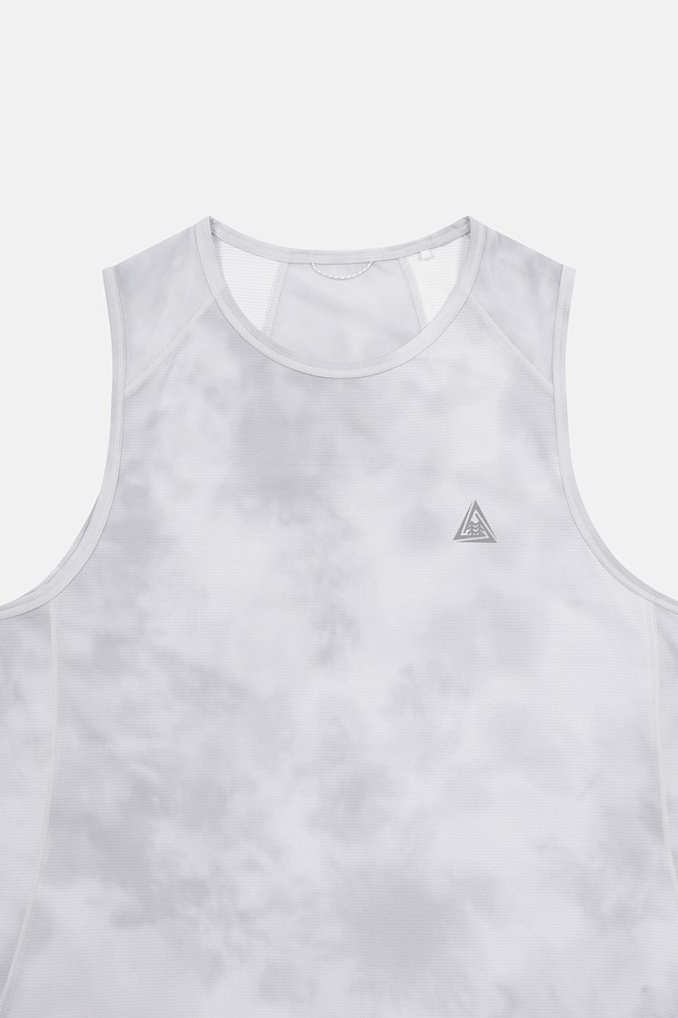 코오롱스포츠-의류 상의-[TRAIL] 여성 프린트 라운드넥 슬리브리스