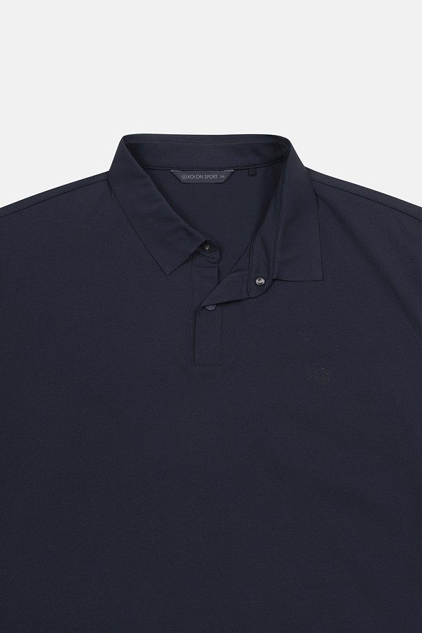 코오롱스포츠- -남성 베이직 긴팔 폴로 티셔츠