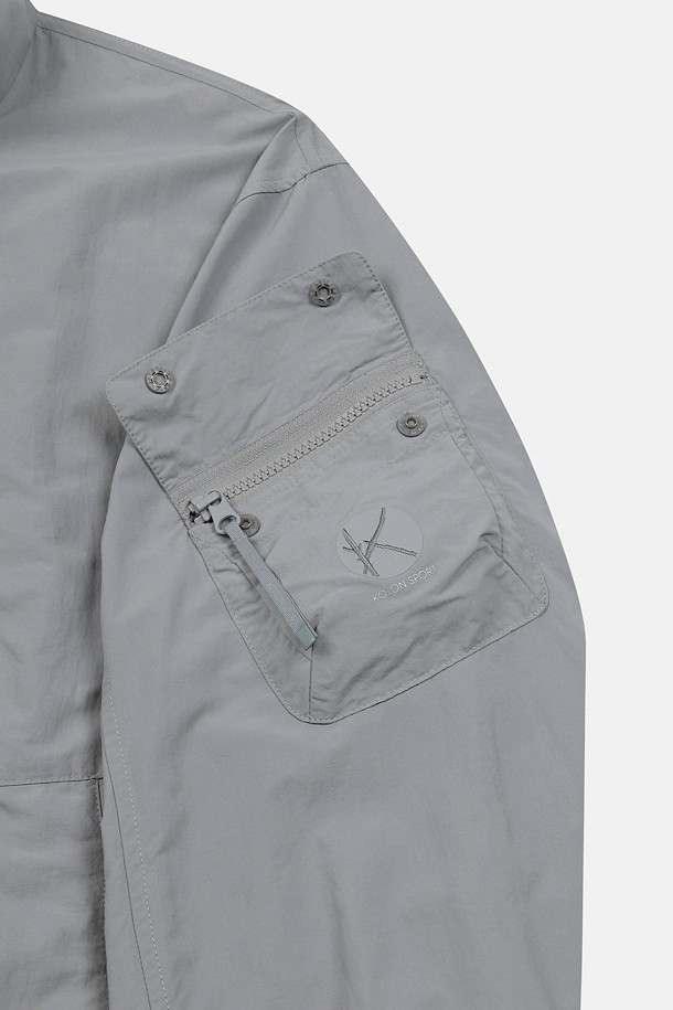 코오롱스포츠-의류 아우터-[Atelier Line] 남성 멀티 포켓 스탠드넥 블루종 재킷