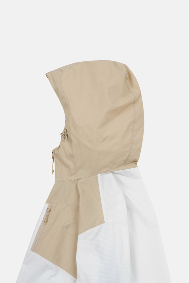 코오롱스포츠-의류 아우터-여성 윈드케이 후드 컬러블록 후드 재킷