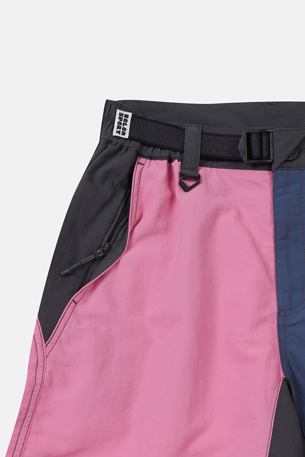 코오롱스포츠-의류 하의-[KS X ORUMM] 남녀공용 볼더링 컬러블럭 쇼츠