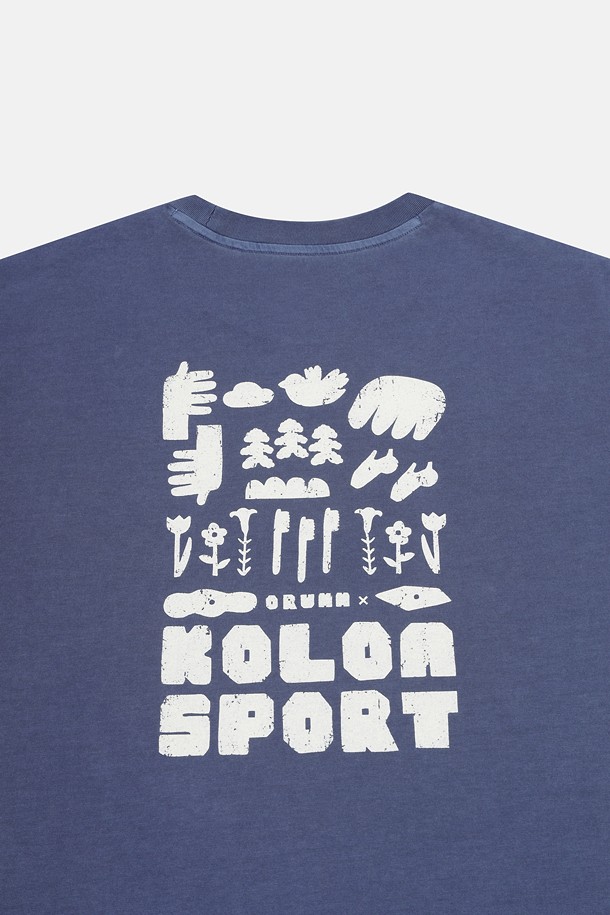 코오롱스포츠-의류 상의-[KS X ORUMM] 남녀공용 볼더링 피그먼트 홀더 반팔 티셔츠