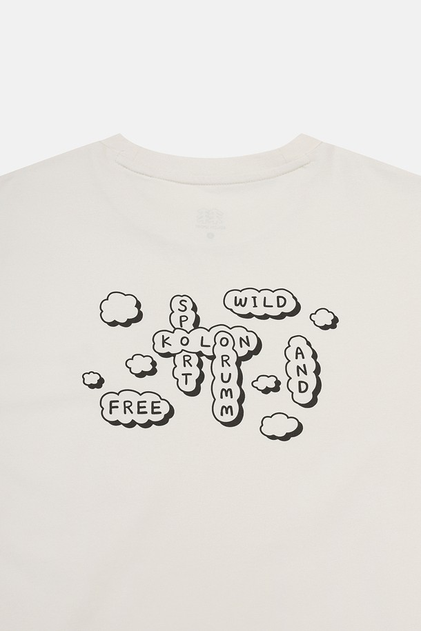 코오롱스포츠-의류 상의-[KS X ORUMM] 남녀공용 볼더링 구름 반팔 티셔츠