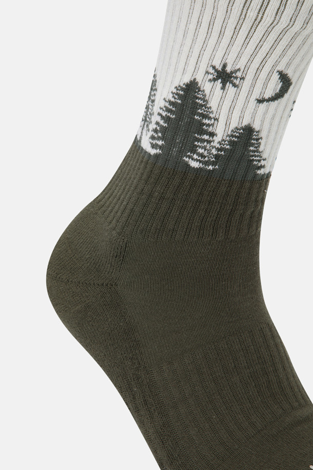 코오롱스포츠-용품 양말-남녀공용 문 나이트 크루 삭스