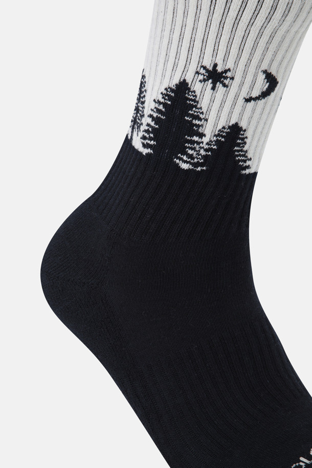 코오롱스포츠-용품 양말-남녀공용 문 나이트 크루 삭스