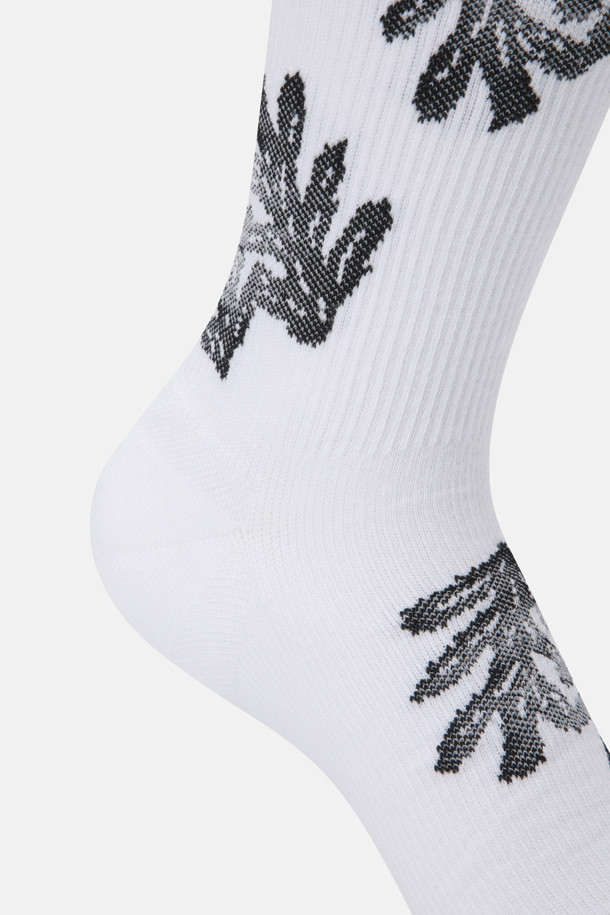 코오롱스포츠-용품 양말-남녀공용 상록수 그래픽 크루 삭스