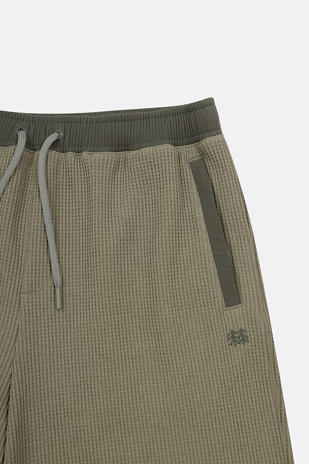 코오롱스포츠-의류 하의-남성 와플 6부 쇼츠 (SET-UP)