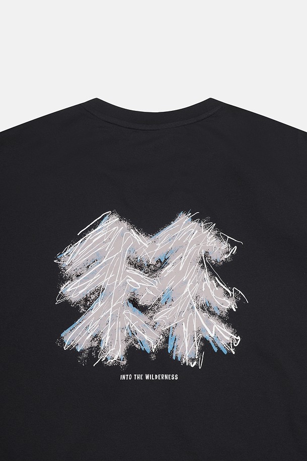 코오롱스포츠-의류 상의-남녀공용 소로나 그래픽 라운드넥 반팔 티셔츠