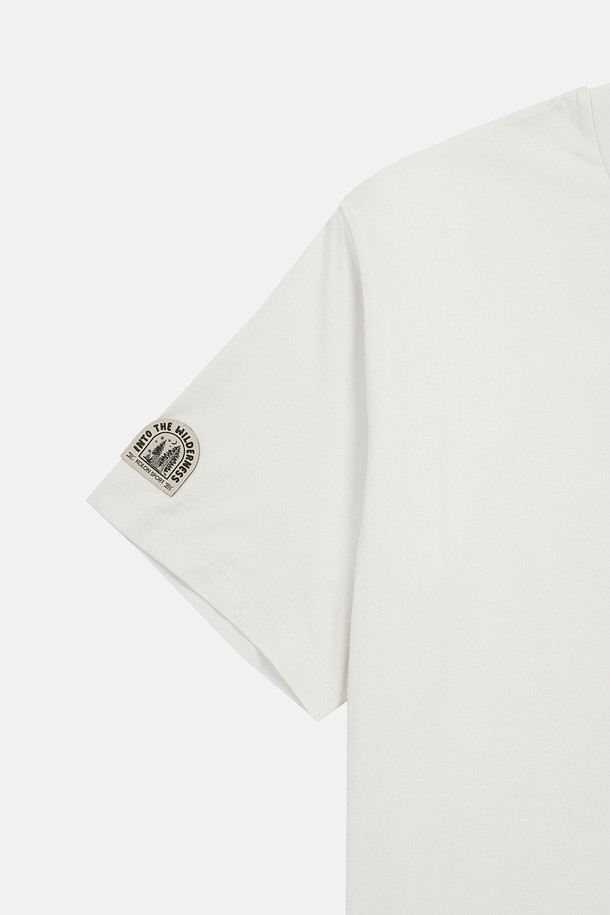 코오롱스포츠-의류 상의-남성 모스플렉스 소로나 세미오버 와펜 라운드넥 반팔 티셔츠