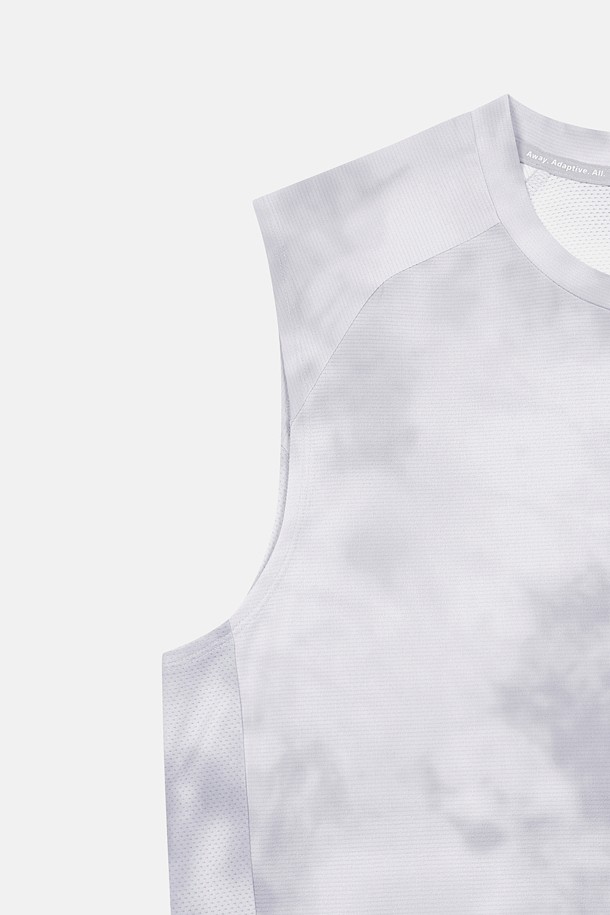 코오롱스포츠-의류 상의-[TRAIL] 남성 프린트 라운드넥 슬리브리스