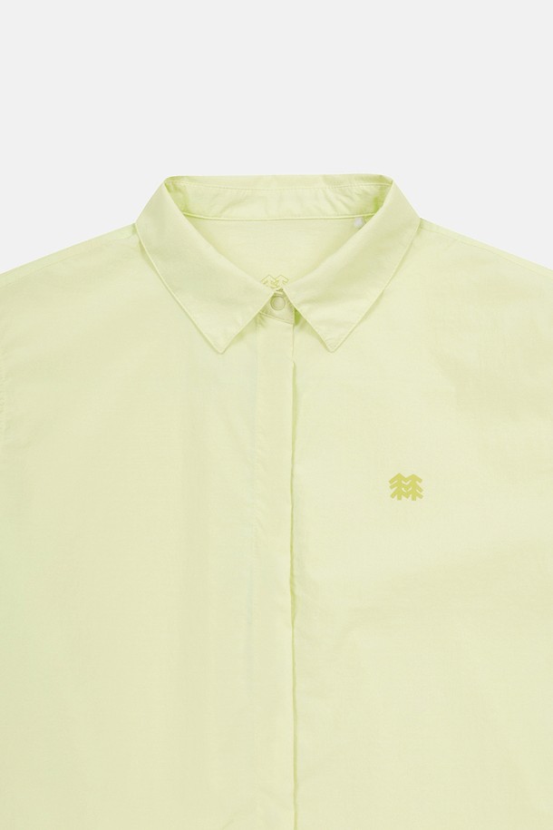 코오롱스포츠-의류 상의-여성 데이팩 크롭 반팔 셔츠