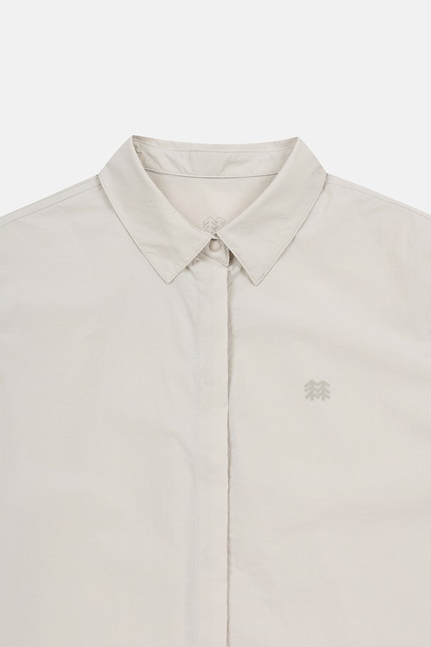 코오롱스포츠-의류 상의-여성 데이팩 크롭 반팔 셔츠