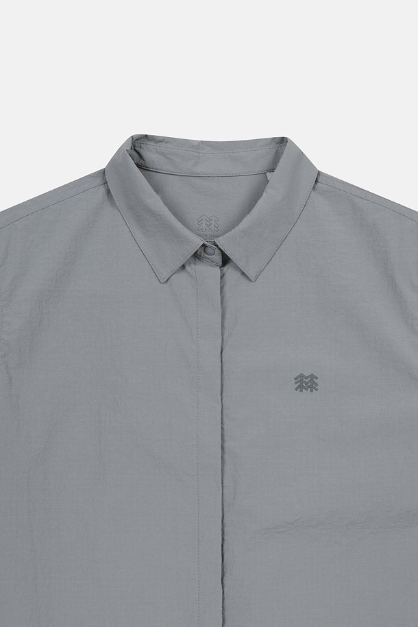 코오롱스포츠-의류 상의-여성 데이팩 크롭 반팔 셔츠