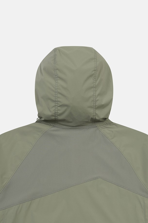 코오롱스포츠-의류 상의-여성 솔라이트 UV 하이브리드 반팔 아노락