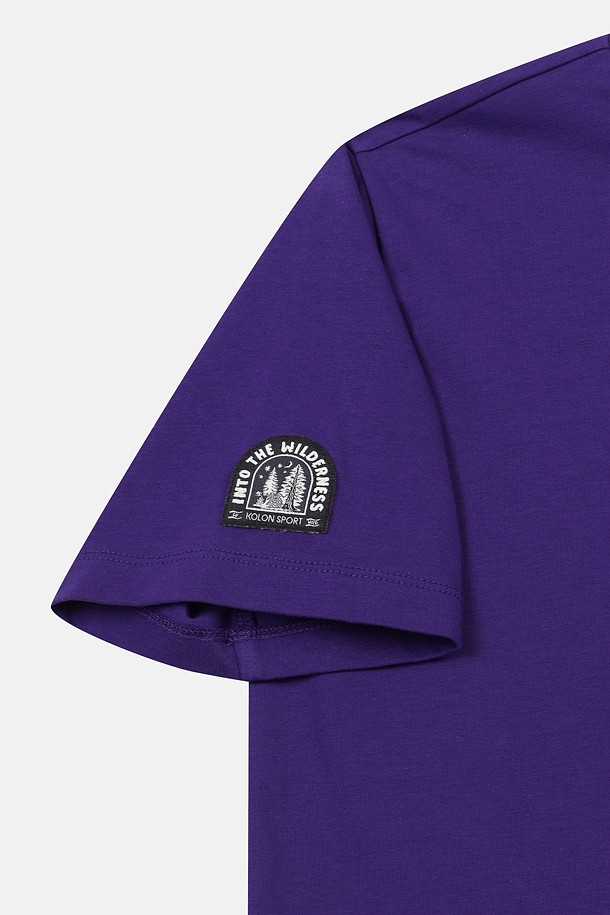 코오롱스포츠-의류 상의-여성 모스플렉스 소로나 와펜 라운드넥 반팔 티셔츠