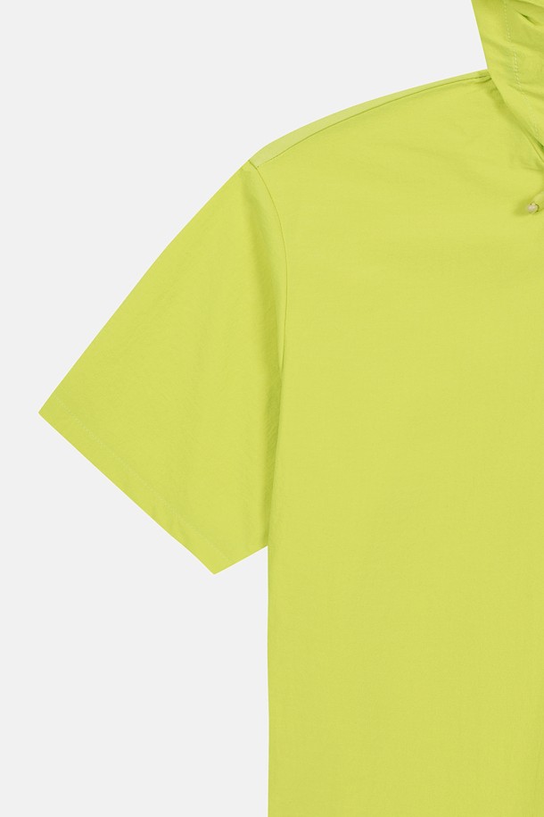 코오롱스포츠-의류 상의-여성 데이팩 루즈핏 후드 반팔 아노락