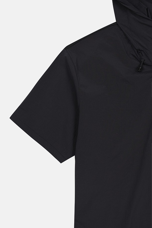 코오롱스포츠-의류 상의-여성 데이팩 루즈핏 후드 반팔 아노락