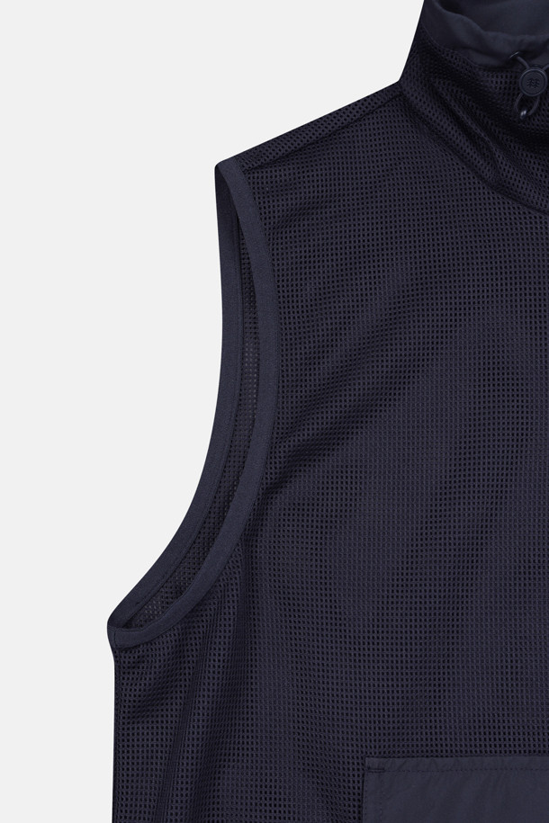 코오롱스포츠-의류 아우터-여성 메쉬 레귤러핏 스탠드넥 베스트