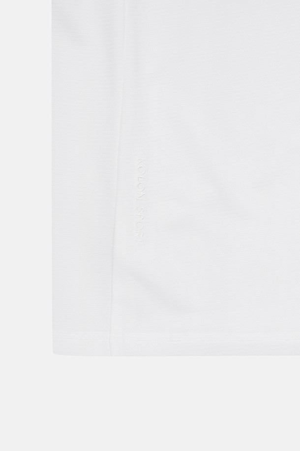 코오롱스포츠-의류 상의-여성 모스드라이 베이직 집업 반팔 티셔츠