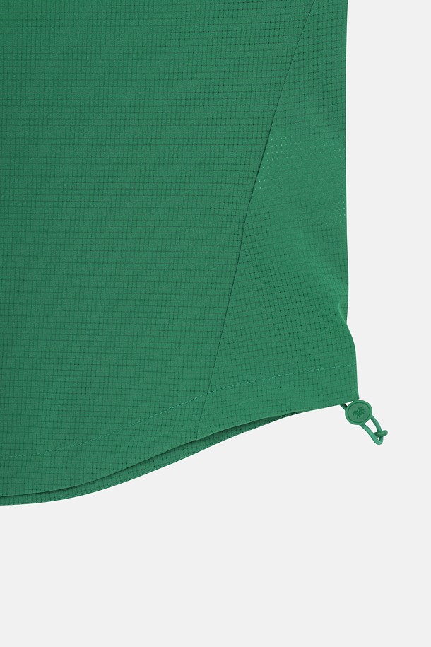 코오롱스포츠-컬렉션 백패킹-여성 에어도트 집업 후드 반팔 티셔츠