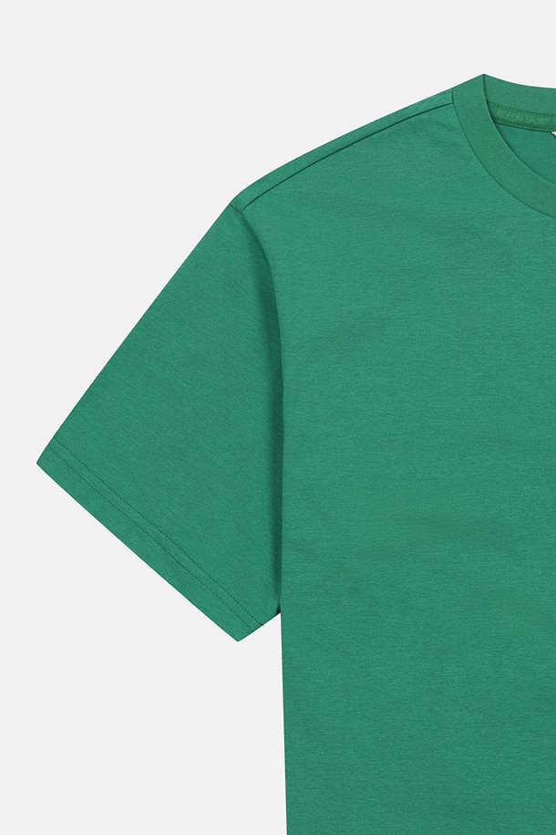 코오롱스포츠-컬렉션 백패킹-여성 모스플렉스 소로나 릴렉스핏 그래픽 라운드넥 반팔 티셔츠