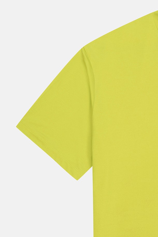 코오롱스포츠-의류 상의-남성 멜란지 그래픽 라운드넥 반팔 티셔츠