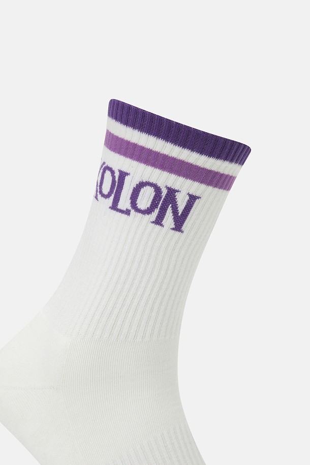 코오롱스포츠-용품 양말-남녀공용 레트로 크루 삭스