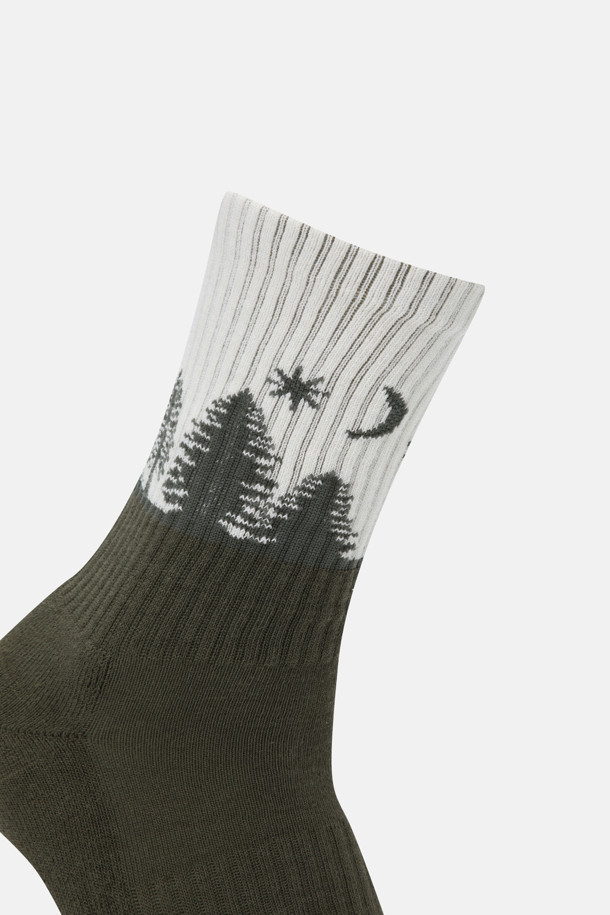 코오롱스포츠-용품 양말-남녀공용 문 나이트 크루 삭스