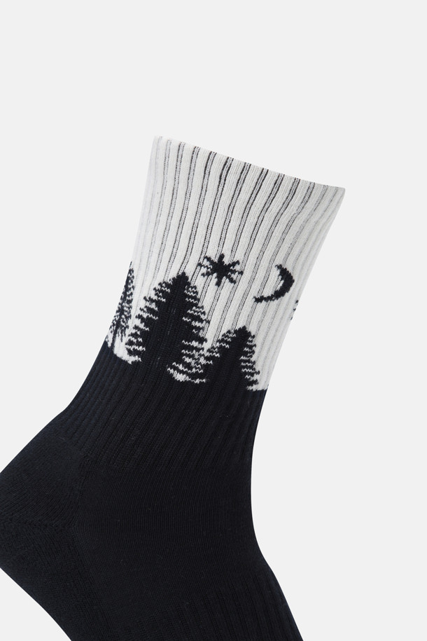 코오롱스포츠-용품 양말-남녀공용 문 나이트 크루 삭스