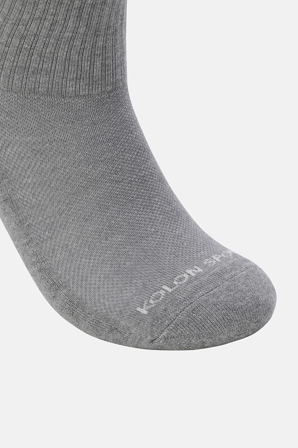 코오롱스포츠-용품 양말-[Seoul Exclusive] 남녀공용 자수 크루 삭스