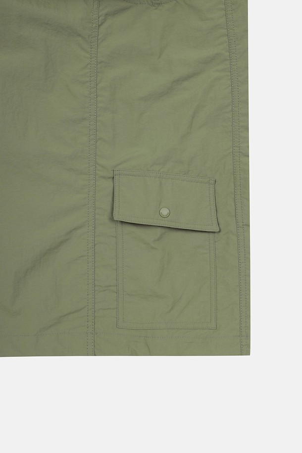 코오롱스포츠-의류 상의-남성 우븐 라운드넥 반팔 티셔츠