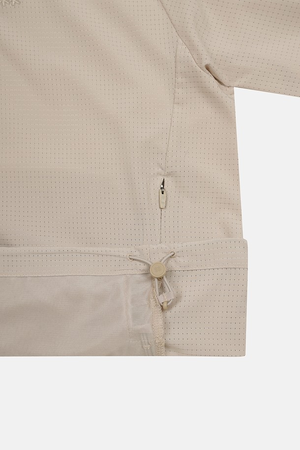 코오롱스포츠-컬렉션 백패킹-여성 에어도트 후드 긴팔 티셔츠