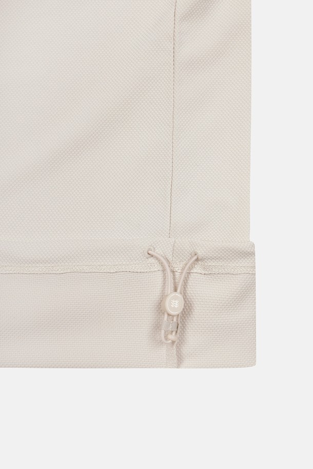 코오롱스포츠-의류 상의-여성 모스드라이 라운드넥 집업 반팔 티셔츠