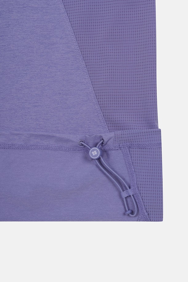 코오롱스포츠-컬렉션 백패킹-여성 에어도트 하이브리드 후드 반팔 티셔츠